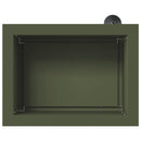 Plantekasse med LED Olivengrøn 30 × 40 × 30 cm Stål