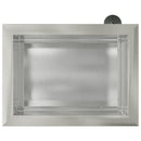 Plantekasse med LED Sølv 30 × 40 × 30 cm Rustfrit stål
