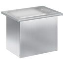 Plantekasse med LED Sølv 30 × 40 × 30 cm Galvaniseret stål