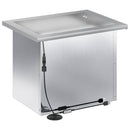 Plantekasse med LED Sølv 30 × 40 × 30 cm Galvaniseret stål