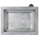 Plantekasse med LED Sølv 30 × 40 × 30 cm Galvaniseret stål