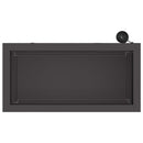 Plantekasse med LED Sort 30 x 60 x 30 cm Stål