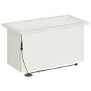Plantekasse med LED Hvid 30 x 60 x 30 cm Stål