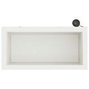 Plantekasse med LED Hvid 30 x 60 x 30 cm Stål