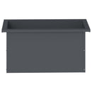 Plantekasse med LED 2 stk. Antracit 30 × 60 × 30 cm Stål