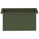 Plantekasse med LED Olivengrøn 30 x 60 x 30 cm Stål