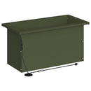 Plantekasse med LED 2 stk. Olivengrøn 30 × 60 × 30 cm Stål