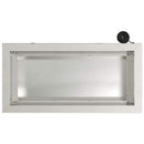 Plantekasse med LED Sølv 30 x 60 x 30 cm Rustfrit stål