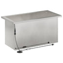 Plantekasse med LED 2 stk. Sølv 30 x 60 x 30 cm Rustfrit stål