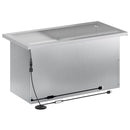 Plantekasse med LED 2 stk. Sølv 30 × 60 × 30 cm