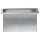 Plantekasse med LED 2 stk. Sølv 30 × 60 × 30 cm