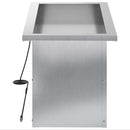 Plantekasse med LED 2 stk. Sølv 30 × 60 × 30 cm