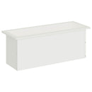 Plantekasse med LED Hvid 30 x 80 x 30 cm Stål