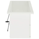 Plantekasse med LED Hvid 30 x 80 x 30 cm Stål