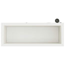 Plantekasse med LED Hvid 30 x 80 x 30 cm Stål