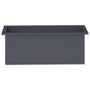 Plantekasse med LED Antracit 30 x 80 x 30 cm Stål