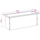 Plantekasse med LED Antracit 30 x 80 x 30 cm Stål