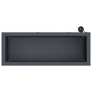 Plantekasse med LED Antracit 30 x 80 x 30 cm Stål