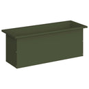 Plantekasse med LED Olivengrøn 30 x 80 x 30 cm Stål