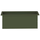 Plantekasse med LED Olivengrøn 30 x 80 x 30 cm Stål