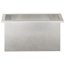 Plantekasse med LED Sølv 30 x 80 x 30 cm Rustfrit stål