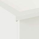 Plantekasse med LED Hvid 30 × 100 × 30 cm Stål