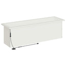 Plantekasse med LED Hvid 30 × 100 × 30 cm Stål