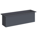 Plantekasse med LED Antracit 30 × 100 × 30 cm Stål