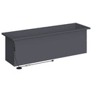 Plantekasse med LED Antracit 30 × 100 × 30 cm Stål