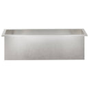 Plantekasse med LED 2 stk. Sølv 30 × 100 × 30 cm Rustfrit stål