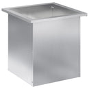 Plantekasse med LED Sølv 40 x 40 x 40 cm Galvaniseret stål