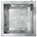 Plantekasse med LED Sølv 40 x 40 x 40 cm Galvaniseret stål