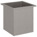 Plantekasse med LED Rusten 40 x 40 x 40 cm Cortenstål