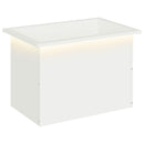Plantekasse med LED Hvid 40 x 60 x 40 cm Stål