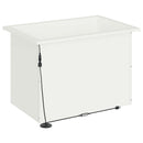 Plantekasse med LED Hvid 40 x 60 x 40 cm Stål