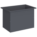 Plantekasse med LED Antracit 40 x 60 x 40 cm Stål