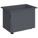 Plantekasse med LED Antracit 40 x 60 x 40 cm Stål