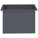 Plantekasse med LED Antracit 40 x 60 x 40 cm Stål