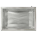 Plantekasse med LED Sølv 40 x 60 x 40 cm Rustfrit stål