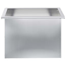 Plantekasse med LED Sølv 40 × 60 × 40 cm Galvaniseret stål