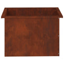 Plantekasse med LED Rusten 40 × 60 × 40 cm Cortenstål