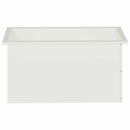 Plantekasse med LED Hvid 40 x 80 x 40 cm Stål