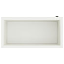Plantekasse med LED Hvid 40 x 80 x 40 cm Stål