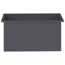 Plantekasse med LED 2 stk. Antracit 40 x 80 x 40 cm Stål