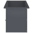 Plantekasse med LED 2 stk. Antracit 40 x 80 x 40 cm Stål