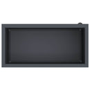 Plantekasse med LED 2 stk. Antracit 40 x 80 x 40 cm Stål