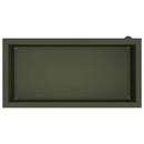 Plantekasse med LED Olivengrøn 40 x 80 x 40 cm Stål