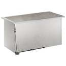 Plantekasse med LED 2 stk. Sølv 40 x 80 x 40 cm Rustfrit stål