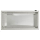 Plantekasse med LED 2 stk. Sølv 40 x 80 x 40 cm Rustfrit stål