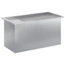 Plantekasse med LED Sølv 40 x 80 x 40 cm Galvaniseret stål
